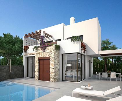 Luxusvillen mit 2 - 3 Schlafzimmern und Privatpool nur 500 m vom Strand