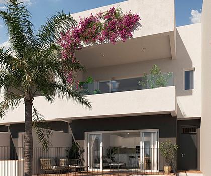 Wunderschöne Reihenhäuser mit 3 Schlafzimmern, 2 Bädern, Gäste-WC, Keller, Dachterrasse, Kfz-Stellplatz und Gemeinschaftspool bei Alenda Golf