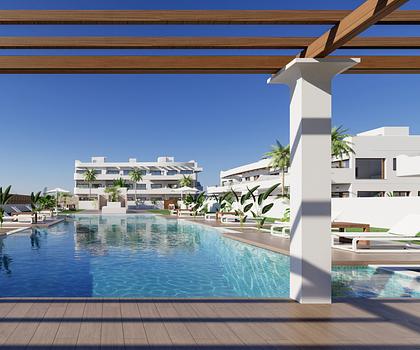 Penthouse Direkt am Meer mit schönem Blick aufs Wasser