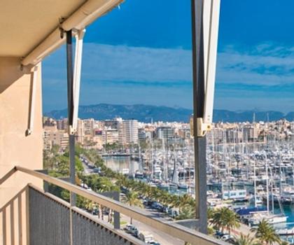 Moderne Meerblick Wohnung in Premium Lage am Paseo Maritimo in Palma zu verkaufen