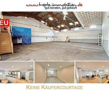 Lagerhalle mit Büroräumen vor den Toren der Hansestadt