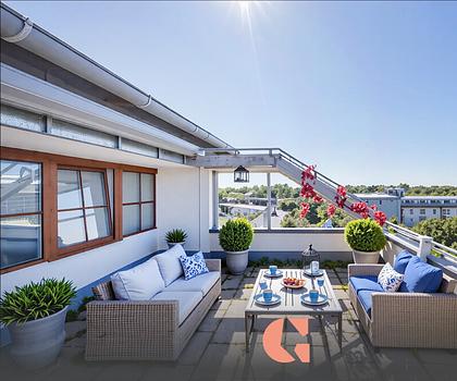 Dachterrassen + Dachgarten  -  Highlight auf 3 Ebenen