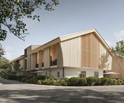 Neubau: Luftige 2-Zimmer-Dachgeschosswohnung mit Dachterrasse und Loggia nach Süden mit Bergblick