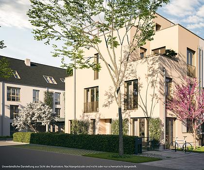 Real geteiltes 4-Zi-RMH mit 2 Terrassen und exklusiver Dachterrasse in Süd-West-Ausrichtung