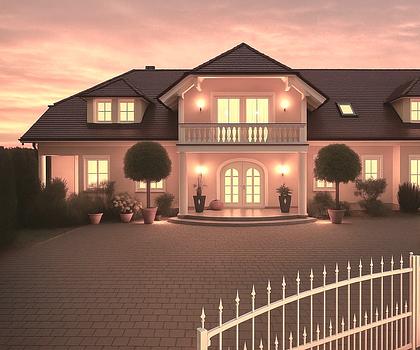 Repräsentative Villa mit uneinsehbarem Außenbereich, Pool sowie Ausbaupotential f. Gewerbehalle