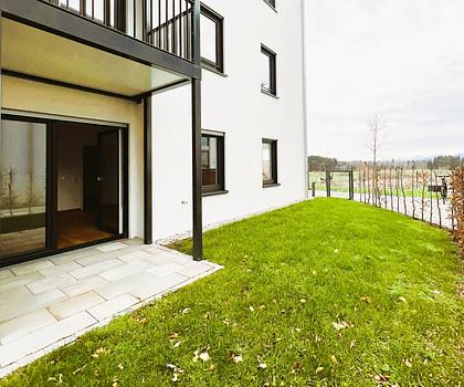 Moderne Gartenwohnung – Wohnen mit Blick zur Kampenwand