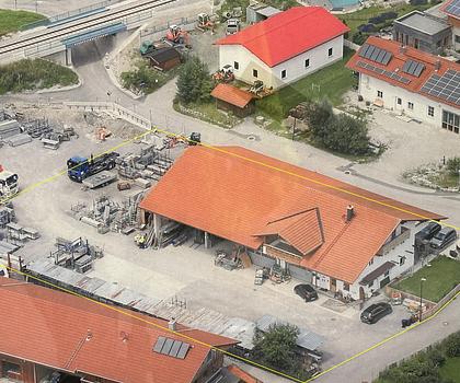 Gewerbeobjekt mit Halle, Aussenlagerflächen, Büro und Betriebsleiterwohnung