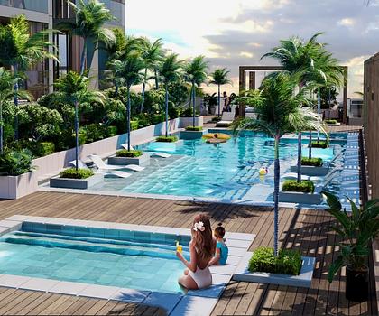 4-Zimmer-Duplex - Q Garden Lofts 2 - voll möbliert - Jumeirah Village Circle