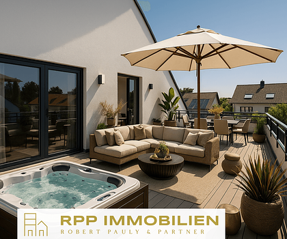 Für Sonnenanbeter: 2-Zimmer-Neubauwohnung mit großer Dachterrasse - Fertigstellung erfolgt