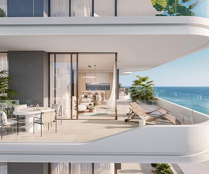 Rosso Bay Residences - Frontale Strandlage mit Meerblick