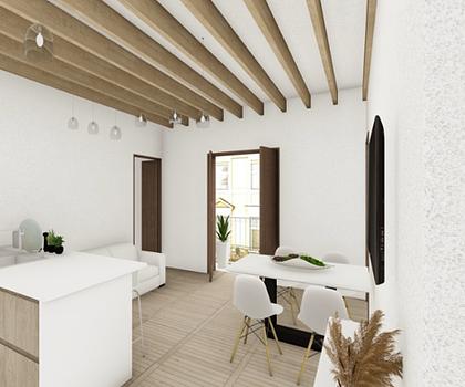 Mallorca helles Apartment im Herzen von Santa Catalina, Palma zu verkaufen