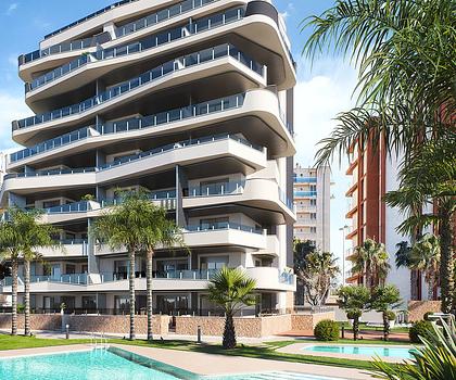 Guardamar del Segura Penthouse-Wohnungen mit 2 Schlafzimmern, 2 Bädern, Tiefgaragenstellplatz, Gemeinschaftspool und schönem Ausblick