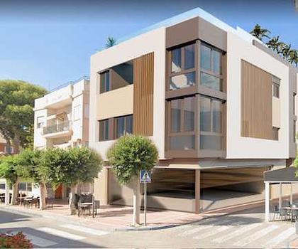 Luxusapartment mit Infinity-Pool und Blick auf das Meer.