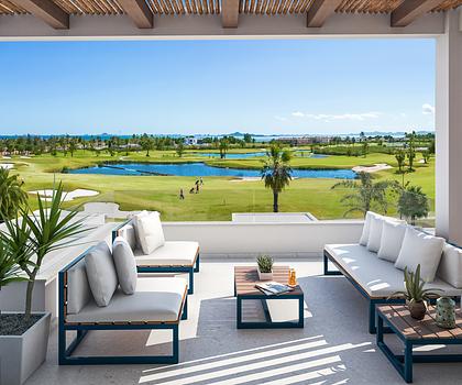 Wunderschöne ebenerdige Wohnung direkt am Meer und Golfplatz