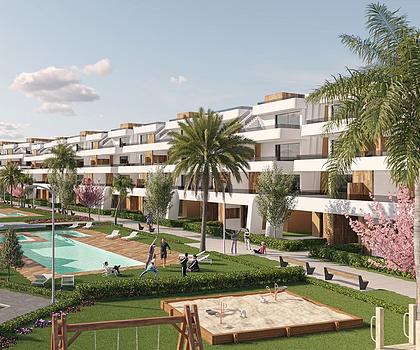 Wohnungen mit 2 Schlafzimmern, 2 Bädern und Gemeinschaftspool in sehr schönem Golf-Resort