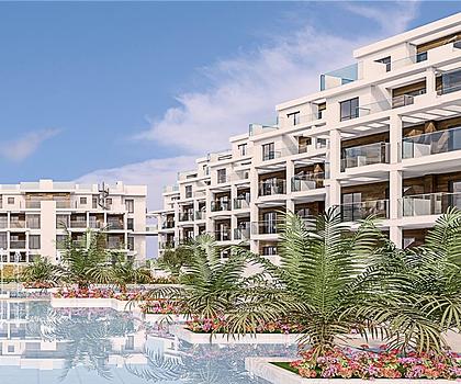 Appartements mit 2 Schlafzimmern, 2 Bädern und Meerblick in abgeschlossener Anlage mit Gemeinschaftspool direkt am Strand