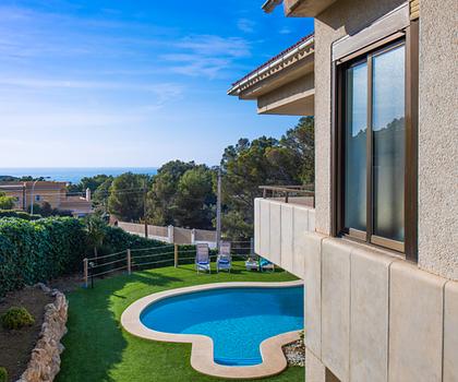 Villa mit Meerblick und Baugenehmigung auf Mallorca