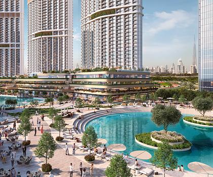 Riverside Crescent in MBR City - nähe Downtown - Burj Khalifa Blick