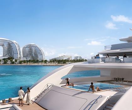 Luxusanlage auf Al Marjan Island mit Meerblick