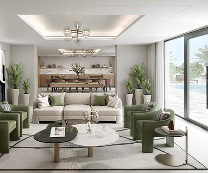 Zwischen Palm Jumeirah und Palm Jebel Ali