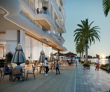 Eck-Apartment mit Meerblick auf Dubai Islands