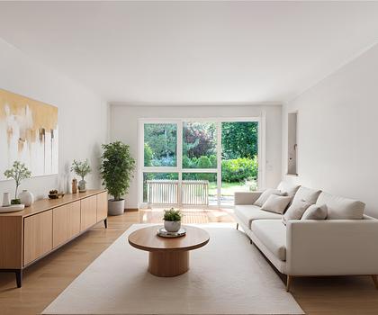 Attraktive Gartenwohnung mit variablen Grundrissmöglichkeiten in ruhiger Toplage am Schlosspark