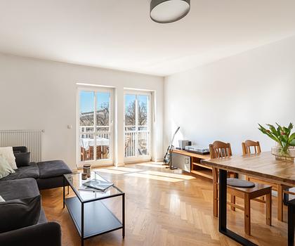 Ideal geschnittene 4-Zimmer-Wohnung mit Balkonen und Blick auf die Pinakotheken