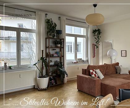 Gepflegte 2-Zimmer LOFT-Wohnung in beliebter Bahnhofsvorstadt