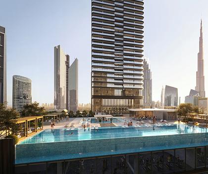 Trump Tower Dubai - Hotel & Residences -Meerblick zwischen Strand und Downtown