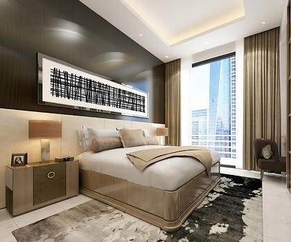 Gerade fertiggestellt -  3- Zimmer möbliert,
18. Stock mit Weitblick