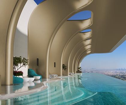 Weitblick aus dem 27. Stock mit grossem Freitzeitangebot