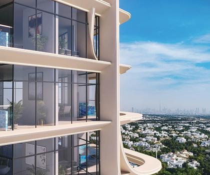 Weitblick aus dem 24. Stock - 4 Zimmer mit Pool