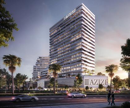 Blick auf den Dubai Creek und die Dubai Skyline aus dem 18. Stock. Noch 2025 zum Erstbezug.