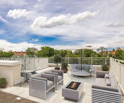 Sofort beziehbar! 2-Zi.-Dachterrassenwhg. mit XXL-Dachterrasse & Balkon in "Landsbergs neuer Seite"