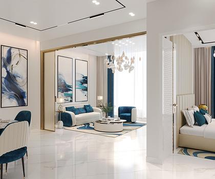 Flex-Presidential Suite mit Pool - vollmöbliert -
verwandeln Sie den Wohnbereich in ein Gästeschlafzimmer.