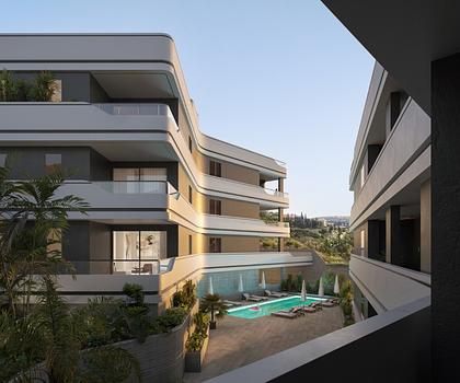 Penthouse mit Dachterrasse und Meerblick