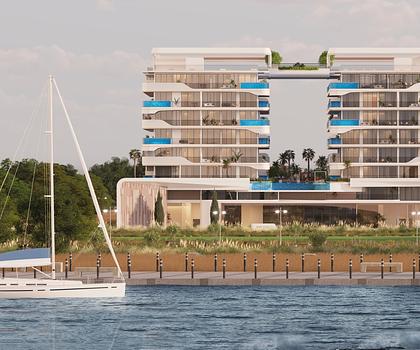 Dubai Islands - 4 Schlafzimmer mit eigenem Pool auf dem Balkon