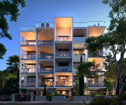 Penthouse - 700 Meter zum goldenen
Sandstrand - mit eigenem Pool auf der Dachterrasse