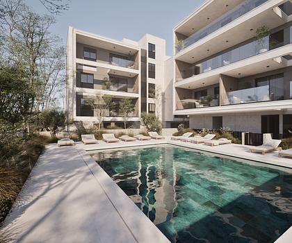 Panoramablick hoch über Limassol