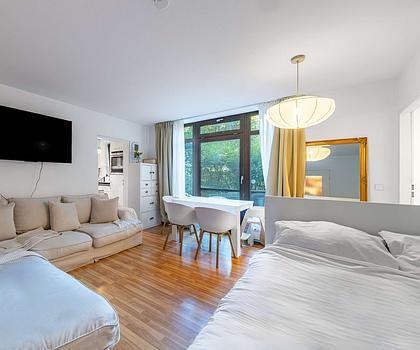 Traumhaft ruhige und moderne 2-Zi.-Terrassenwohnung im beliebten Giesing