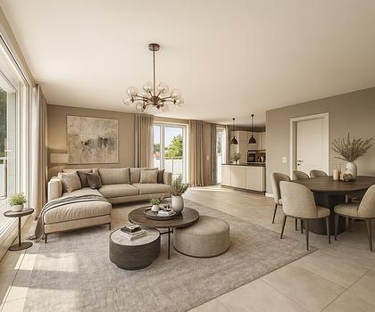 Großzügige, lichterfüllte Dachgeschoss-Wohnung mit sonnigen Terrassen