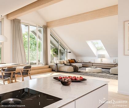 4-Zi-DG-Wohn(t)raum! Sehr großzügiger Wohnbereich, Wohndiele z.B. für Homeoffice u. breiter Loggia