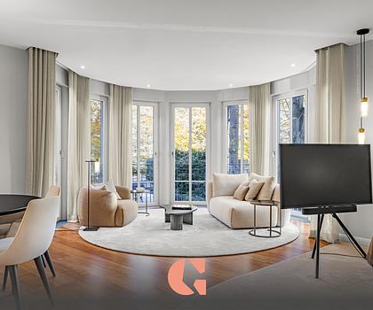 Rarität:
Maria-Theresia-Straße - Luxuriös Wohnen in erster Isar-Reihe