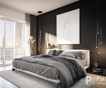 Süd-West-Whg. mit 2 Zimmern, offener Küche, sep. Abstellraum und geschützter, umlaufender Loggia