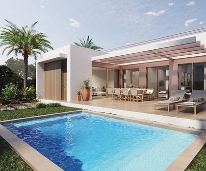 Exklusive Villen mit 3 Schlafzimmern, 2 Bädern, Dachterrasse und Privatpool in einer sehr schönen Golfanlage