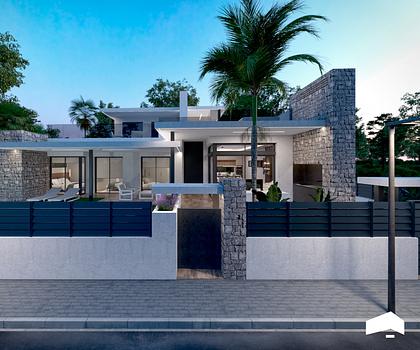 Schöne ebenerdige Villa mit großem Keller