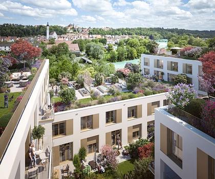 Phantastische 2-Zimmer-Wohnung mit Südloggia in Landsbergs Bestlage