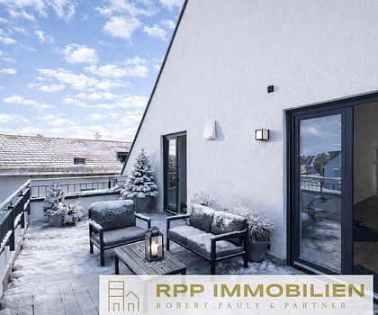 Neubau: Lichtdurchflutete 3-Zimmer-Wohnung mit großzügiger Süd/West-Dachterrasse