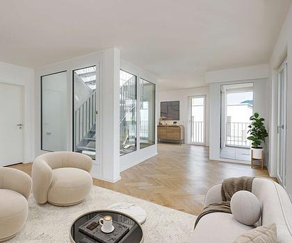 Sofort beziehbar! Phantastische Dachterrassenwohnung mit Berg- & Altstadtblick im Herzen Landsbergs