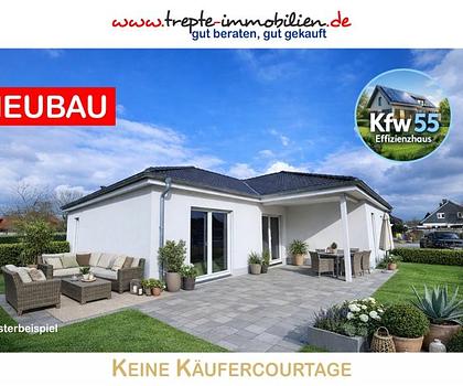 Großzügiger 144m² Winkelwalmdachbungalow * Energieeffizienzhaus Kfw 55